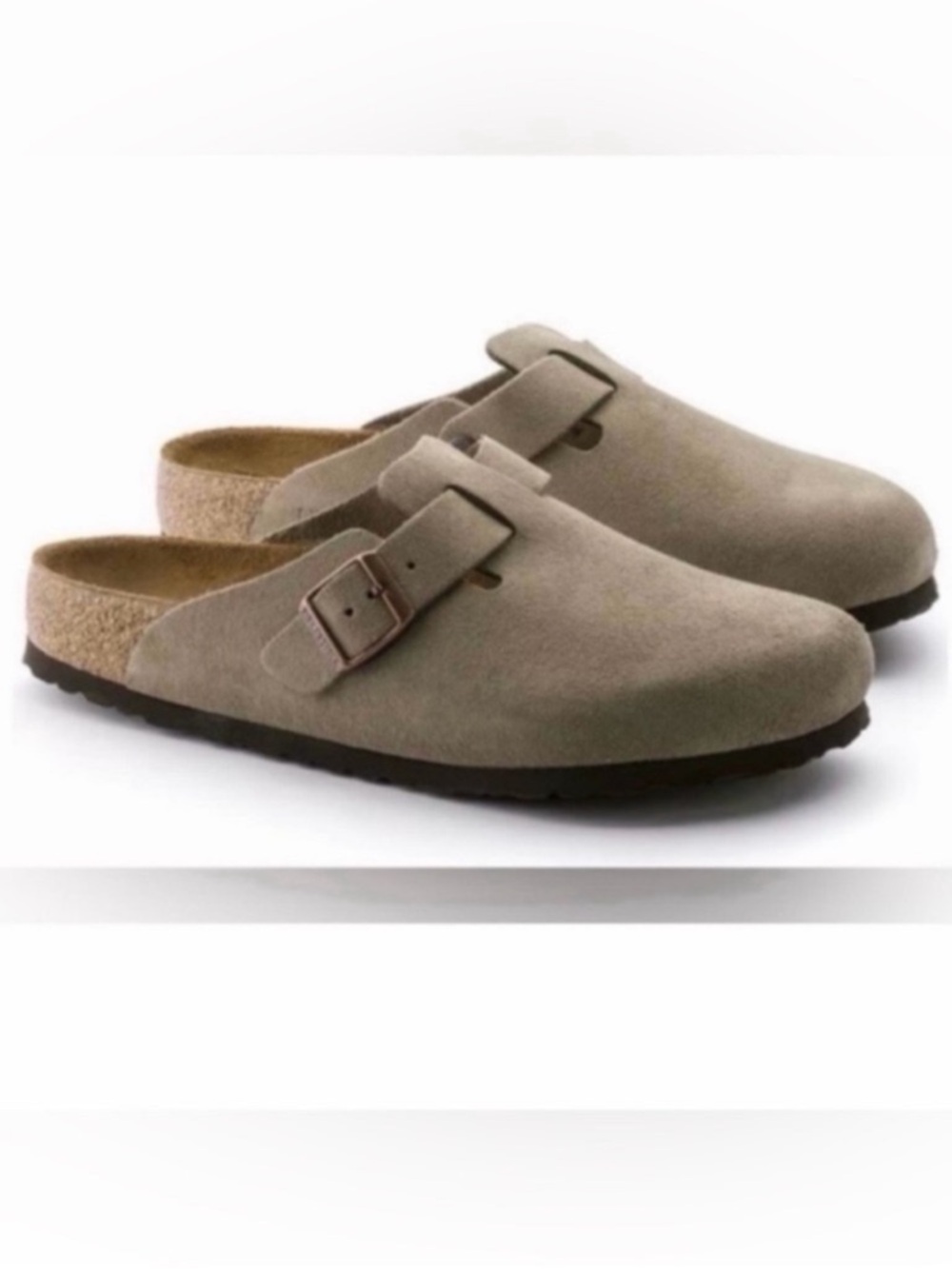Birkenstock Taupe Boston Clogs - Picture 11 of 11